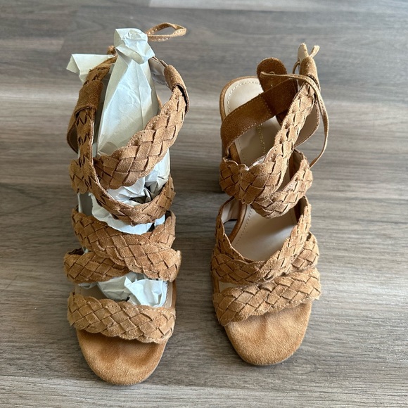 BCBGENERATION Ledina Braided Suede Block Heel Sandal - Picture 3 of 6